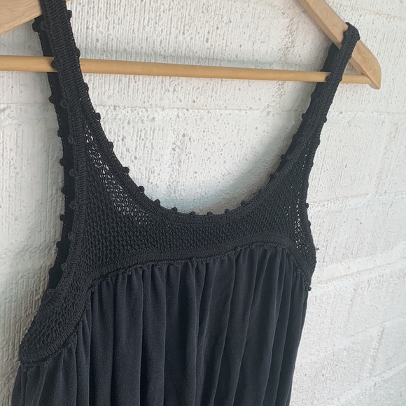 Anteprima Black Crochet Modal Ruffle Mini Dress sz 38 4/6 - Picture 7 of 9